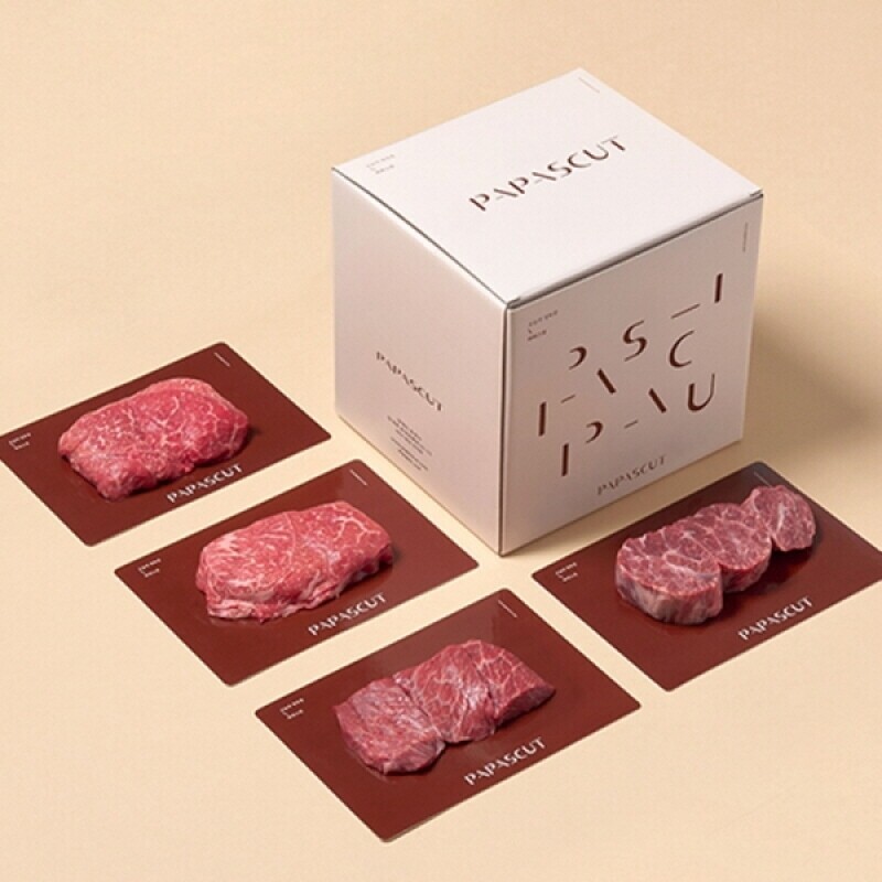 파파스컷,파파스컷 드라이에이징 한우 선물세트 파파스 쿡(불고기/불고기/국거리/장조림 총 800g)
